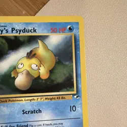 Misty's Psyduck 54/132 Pokemon Card 2000 Gym Heroes LP - Image 4