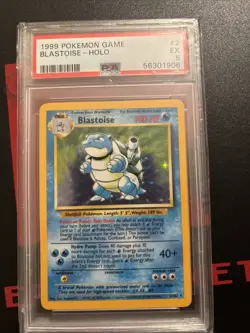 Pokemon TCG Blastoise Holo Unlimited Rare Card Base Set 2/102 - Image 1