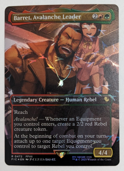 Barret, Avalanche Leader (472) Chocobo Track Foil! Final Fantasy, Magic MtG, NM! - Image 1