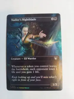 Nadier's Nightblade (Borderless) Commander Masters Foil - Image 1
