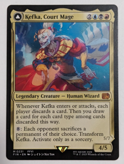 Kefka, Court Mage (0231) Final Fantasy FIN, Magic MtG, Regular - NM, Pack Fresh! - Image 1