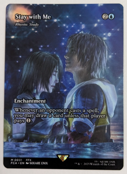 Stay with Me | Rhystic Study (0031) Final Fantasy FCA, Magic MtG, Regular - NM! - Image 1