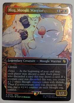 Mog, Moogle Warrior (0476) Chocobo Track Foil! Final Fantasy FIC, Magic MtG, NM! - Image 1