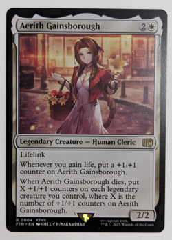 Aerith Gainsborough (0004) Final Fantasy FIN, Magic MtG, Aeris, Regular - NM! - Image 1