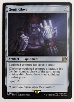 Genji Glove (0258) Final Fantasy FIN, Magic MtG, Regular - NM! - Image 1