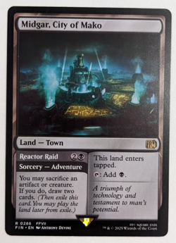 Midgar, City of Mako (0286) Final Fantasy FIN, Magic MtG, Regular - NM! - Image 1