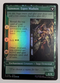 Esper Origins (0185) Final Fantasy FIN, Magic MtG, Terra, Maduin, Foil - NM! - Image 2