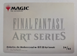 Hydaelyn, the Mothercrystal (34/53) Magic Final Fantasy Art Series, Gold Stamped - Image 3