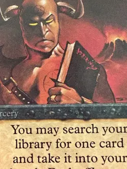 MTG 1993-Beta Limited Edition-Original-untouched-Demonic Tutor - Image 2