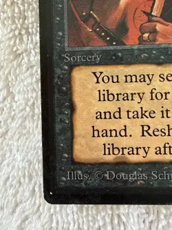 MTG 1993-Beta Limited Edition-Original-untouched-Demonic Tutor - Image 3