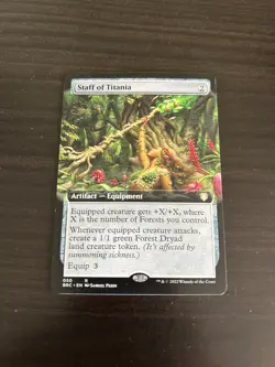 Magic: The Gathering (MTG) - Staff of Titania (Extended Art) - (BRC) - Image 1