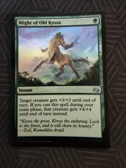 mtg might of old krosa foil modern masters 2017 - Image 1