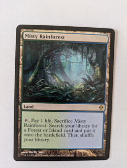 Misty Rainforest Zendikar MTG NM Free shipping with tracking - Image 1