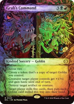 Foil Grub's Command (Showcase) [Lorwyn Eclipsed] MTG - Image 1