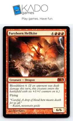 Magic 2012 (M12) #135 Furyborn Hellkite - Image 1