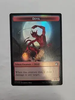 MTG - Devil/ Human Token Foil MID #006 - Image 1