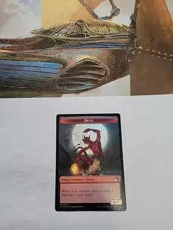 MTG - Devil/ Human Token Foil MID #006 - Image 2