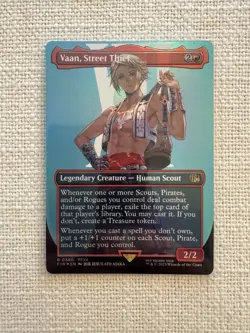 Vaan, Street Thief (Borderless Foil) R0390 Final Fantasy MTG Magic NM - Image 1