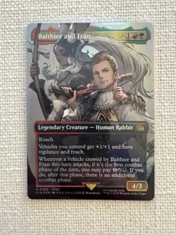 Balthier and Fran FIN R0393 Borderless Foil Final Fantasy MTG NM - Image 1