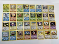 Pokemon Card Lot Wotc Vintage Rare Base Set 32 Cards - Image 1