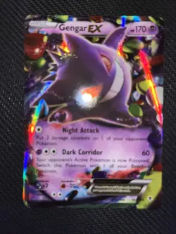 Pokemon TCG Gengar EX 34/119 Phantom Forces Ultra Rare Card - Image 3