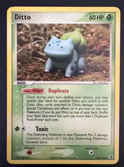 Ditto Bulbasaur Delta Species 36/113 Unlimited Regular 2005 Pokemon Card - Image 1