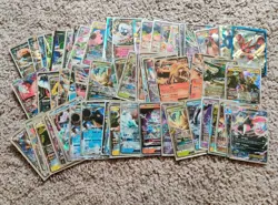 Pokemon Card Lot 10 Official TCG Cards Ultra Rare Included EX GX V MEGA + HOLOS - Image 2
