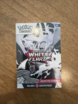 Pokemon TCG Scarlet and Violet WHITE FLARE Booster Bundle 6 packs NEW SEALED - Image 1
