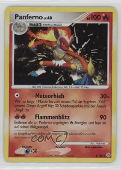 Infernape Holo German Pokemon Diamond & Pearl Base Set #5 2007 - Image 1