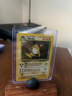Pokemon Base Set Raichu Holo 014/102 Rare LP - Image 2
