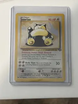 Pokemon TCG Snorlax 27/64 Jungle Unlimited Non-Holo Rare 1999 LP/MP - Image 1