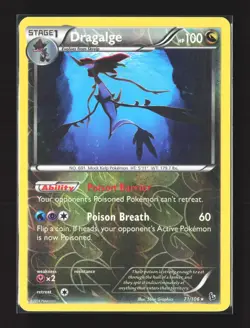 Pokemon XY - Flashfire #71/106 Reverse Holo Dragalge - Image 1