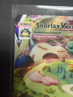 Pokemon TCG Snorlax VMAX Holo Ultra Rare Sword & Shield Base Set 142/202 - Image 2