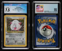 Chansey Holo Shadowless Pokemon Base Set CGC 7.5 1999 - Image 3