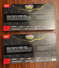 Lot of 2 Pokemon TCG PALDEAN FATES Great Tusk Iron Treads Ex Premium Collection - Image 2