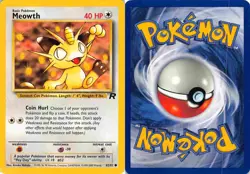 Meowth 62/82 Common Team Rocket Pokemon LP - Image 3