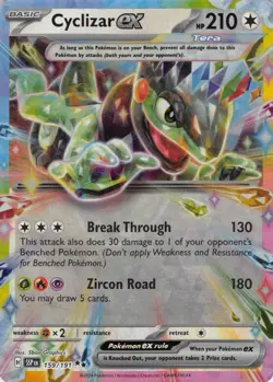 Cyclizar ex 159/191 Double Rare Surging Sparks Pokemon NM - Image 1