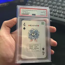 POP 3 1998 Tangela 4 Of Spades PSA 10 GEM MINT 114 Pokemon Blue P/C - Image 1