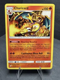 Pokemon TCG: Charizard 14/181 Non-holo Sun & Moon Team Up Rare Pokemon TCG - Image 1