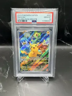 2023 Pokemon Paldea Evolved Pikachu PSA 10 #27 - Image 1