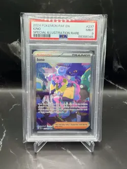 2024 Pokemon Paldean Fates Iono SIR PSA 9 #237 - Image 1