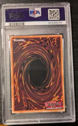 2010-17 Yugioh Dark Magician LOB-005 reprint PSA 9 MINT Ultra Rare - Image 2