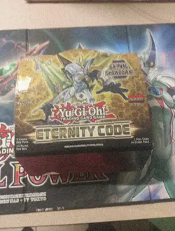 Yu-Gi-Oh! Eternity Code Opened Booster Box 1st Edition. 4 Packs, 160+CMNS, + Box - Image 1