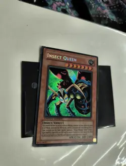 ⭐Yugioh Insect Queen CT1-EN005 Secret Rare Limited Edition Card VTG! DMG - Image 2