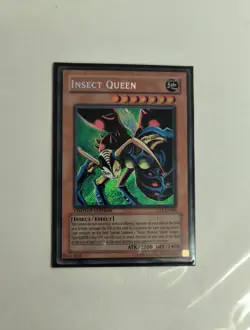 ⭐Yugioh Insect Queen CT1-EN005 Secret Rare Limited Edition Card VTG! DMG - Image 4