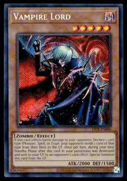 Yu-Gi-Oh TCG Dark Crisis (Anniversary Edition) #DCR-EN000 Vampire Lord ScR NM - Image 1