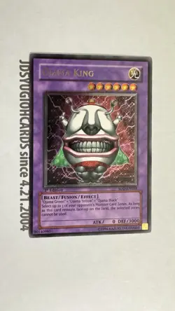 2004 YUGIOH 1ST ED SOD-EN034 OJAMA KING Ultimate Rare NM - Image 1