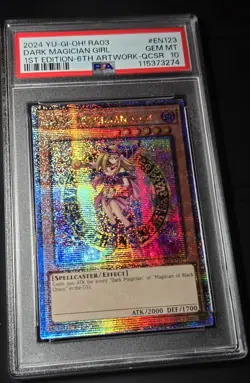 2024 YU-GI-OH! QUARTER CENTURY BONANZA Dark Magician Girl RA03-EN123 QCR PSA 10 - Image 2