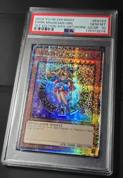 2024 YU-GI-OH! QUARTER CENTURY BONANZA Dark Magician Girl RA03-EN123 QCR PSA 10 - Image 3