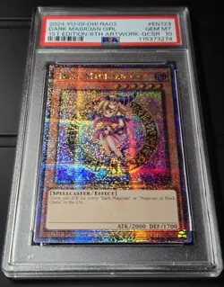 2024 YU-GI-OH! QUARTER CENTURY BONANZA Dark Magician Girl RA03-EN123 QCR PSA 10 - Image 4